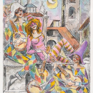 Arlecchini in Piazza Vecchia